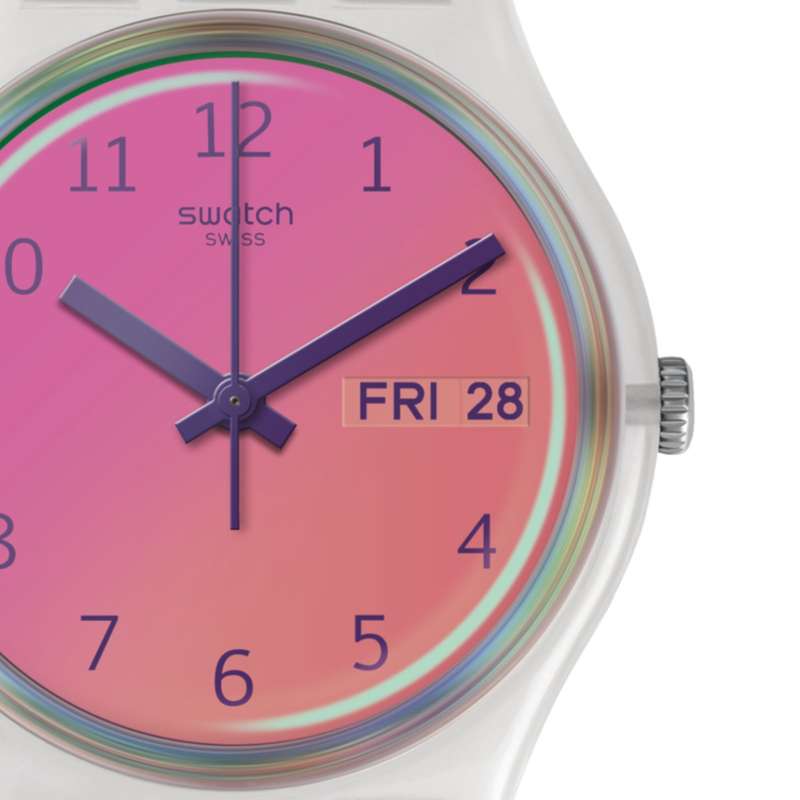 Swatch  Ultrafushia Silicone Strap Women's Watch | GE719