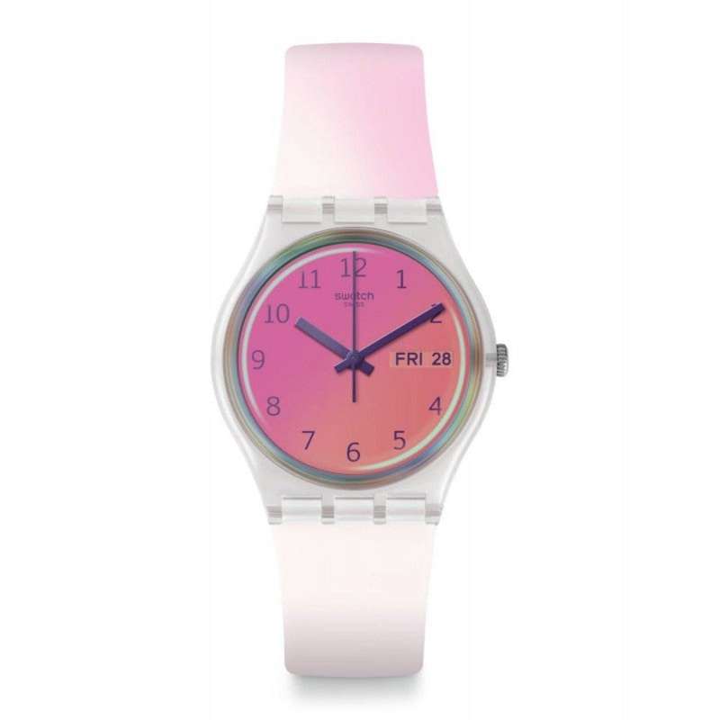 Swatch  Ultrafushia Silicone Strap Women's Watch | GE719