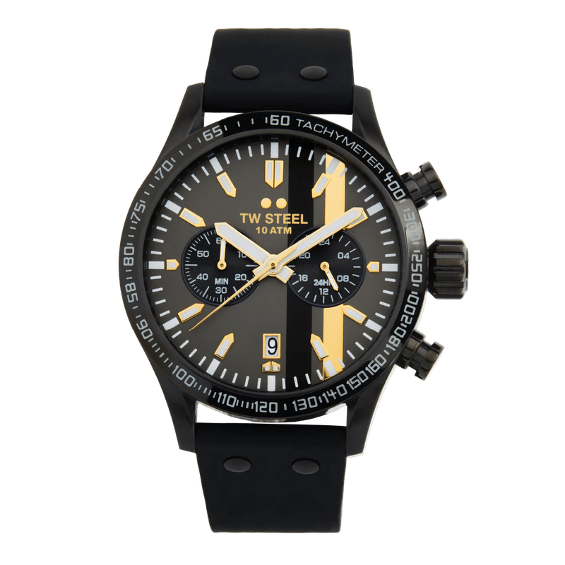 TW Steel Black Rubber Sports Men's Watch | VS122