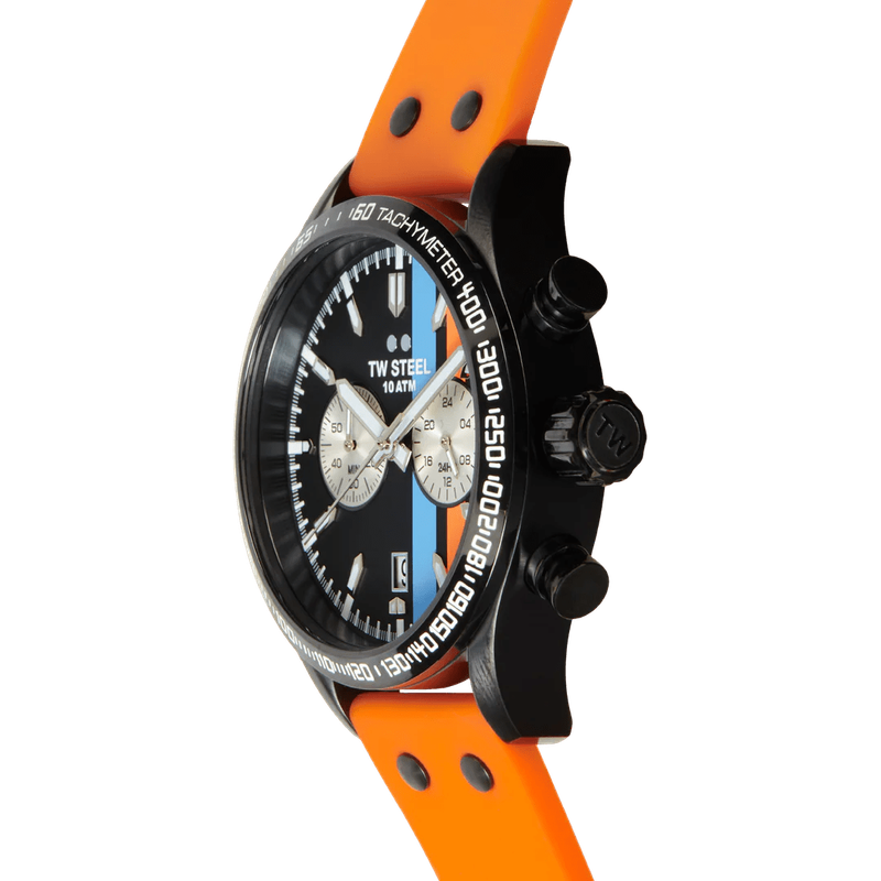 TW Steel Chronograph Black Satin Dial Men's Watch | VS124
