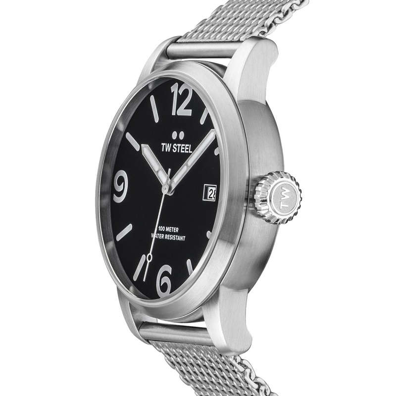 TW Steel Silver Mesh Men's Watch - MB11