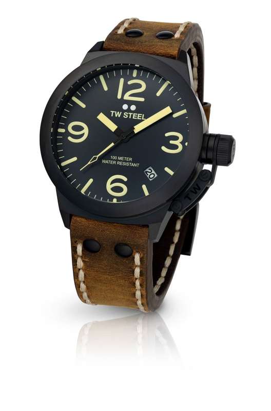 TW Steel Watch Canteen Black Men's Watch | CS103
