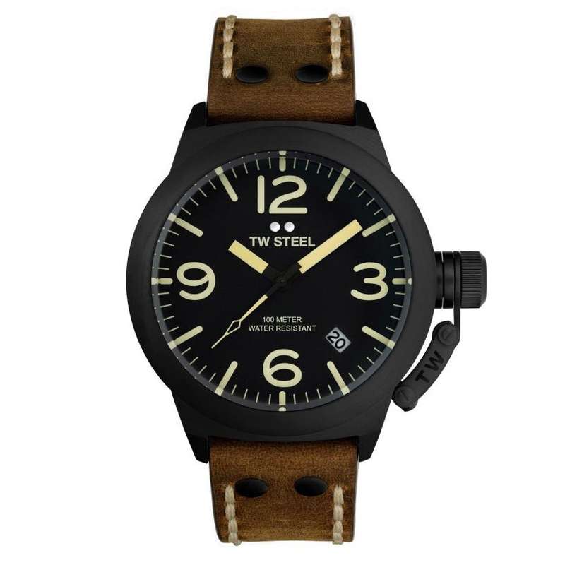 TW Steel Watch Canteen Black Men's Watch | CS103