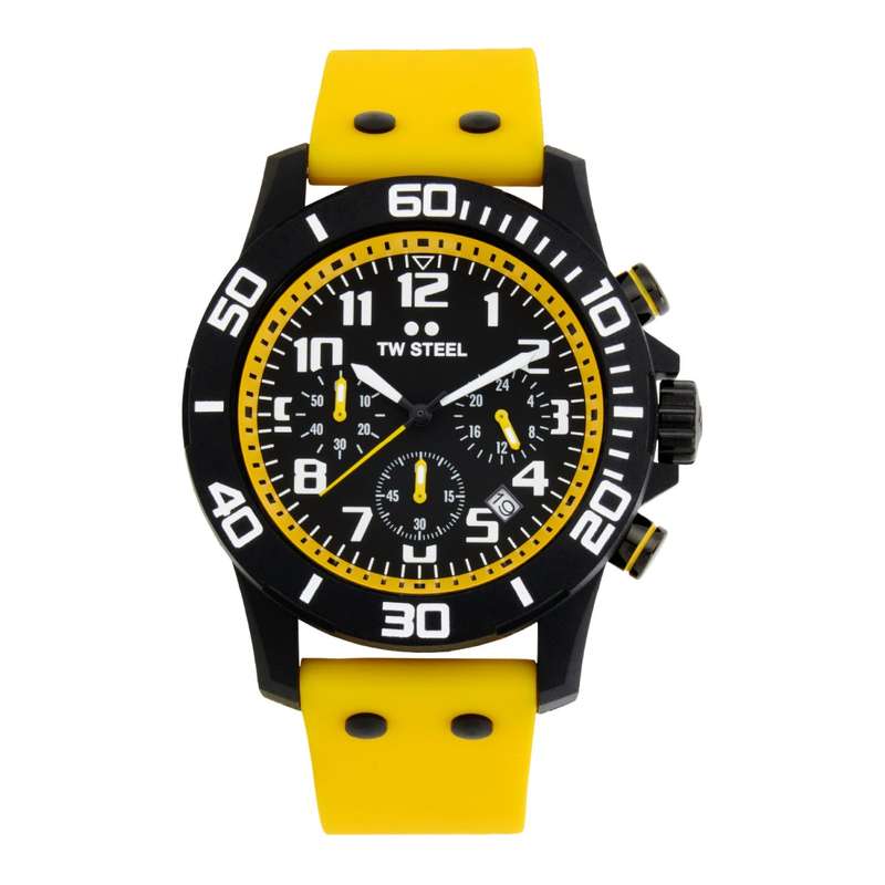 TW Steel Yellow & Black Carbon Men's Watch | CA3