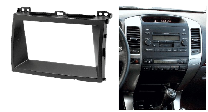 Toyota Land Cruiser, Prado 2002-2009 Double Din Trimplate