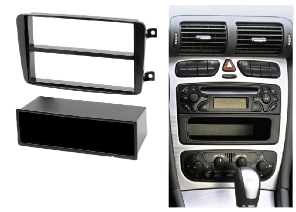 Mercedes C-Class (W203) 2000-2004, Clk, G-Class, Viano, Vito Single Din Trimplate