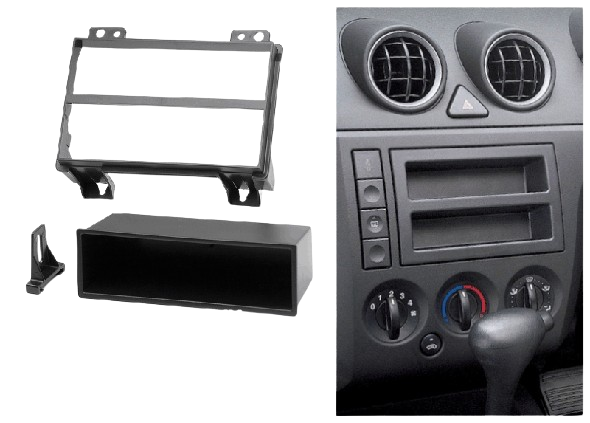 Trimplate Ford Fiesta, Fusion 2001-05 Single Din Trimplate