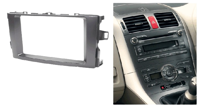 Toyota Auris 2006-2012 Double Din Trimplate