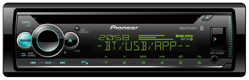 Pioneer DEH-S5250BT BLUETOOTH/CD/USB Single Din Radio
