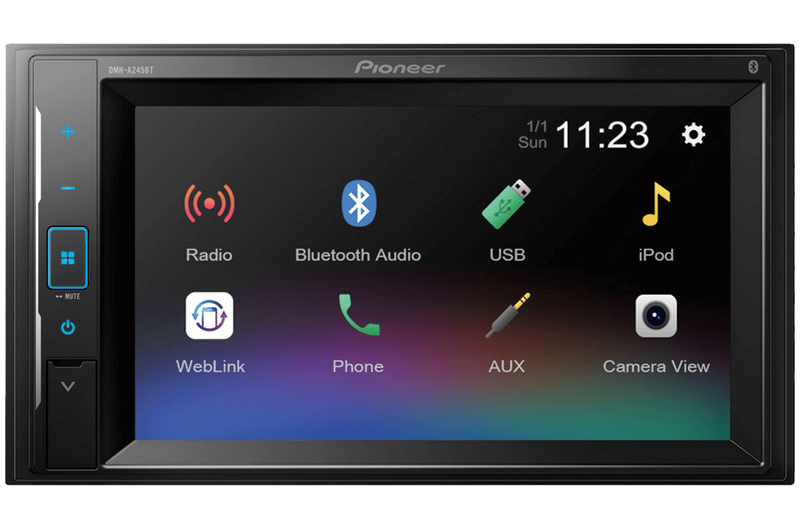 Pioneer DMH-A245BT 6.2  Bluetooth/USB/AUX Double Din Multimedia Player