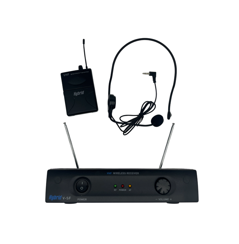 Hybrid V-SF LP VHF Wireless Headset Microphone System
