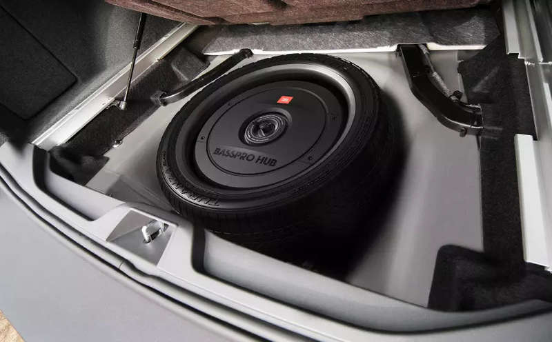 JBL BassPro Hub 11 200w Spare Wheel Sub with built in Amplifier