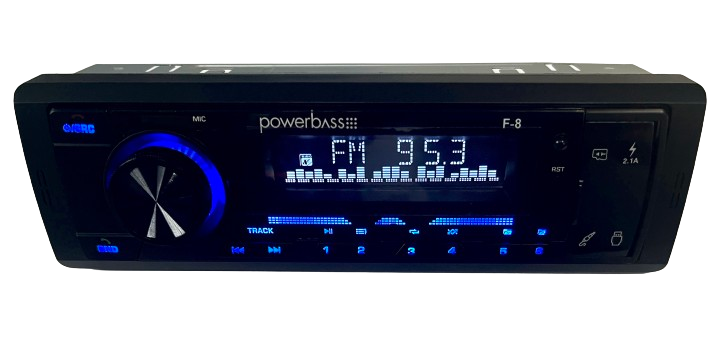 Powerbass F8 Single Din Radio