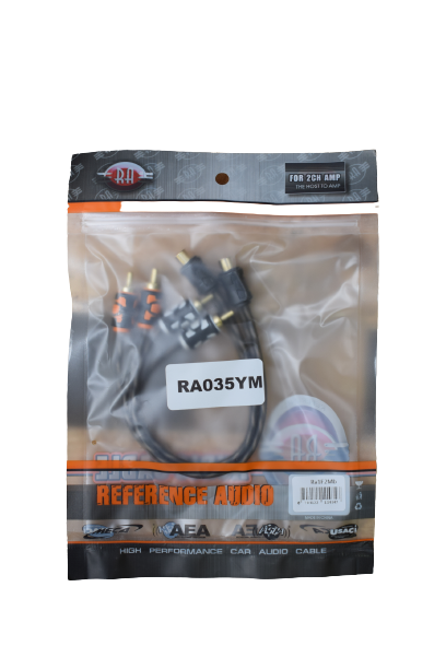 Reference Audio High Performance Splitter Cable for 2 Channel Amplifier