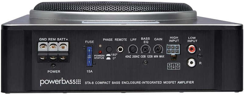 POWERBASS PB2500BK 10" ACTIVE UNDERSEAT SUBWOOFER