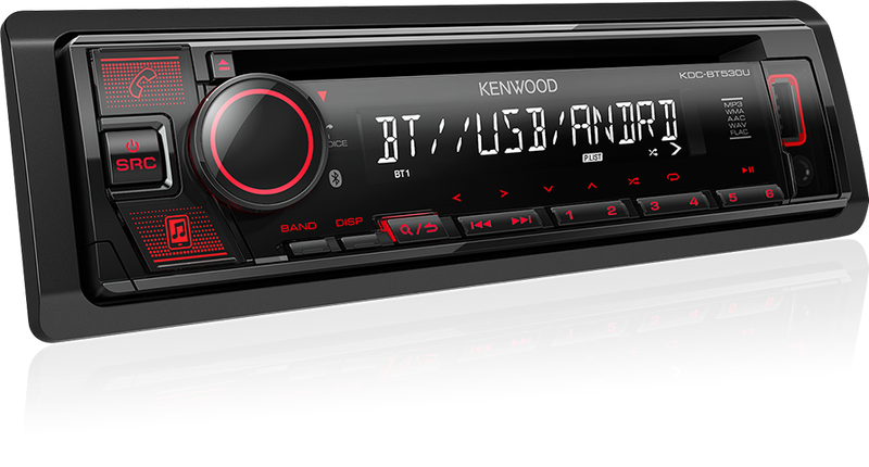 Kenwood KDC-BT530U BT/USB/CD Single Din Radio