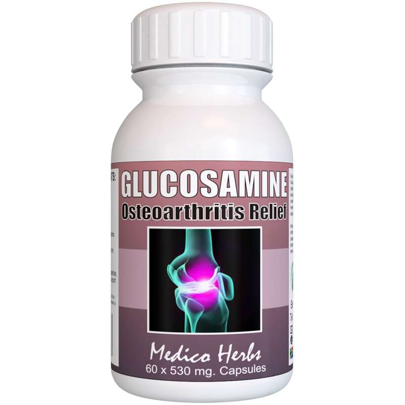 Glucosamine Capsules 60 x 530mg.