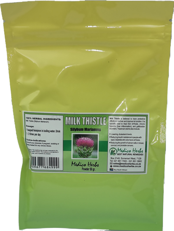 Milk Thistle Powder (Silybum Marianum) 50g