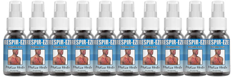 Natural asthma relief Spray 50ml (10 bottles) Respir-Eze