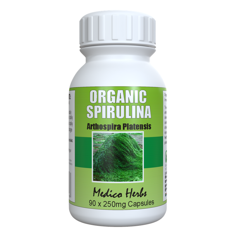 Spirulina Organic 90 x 250mg Capsules