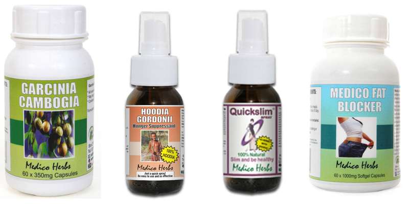 Weight loss combo - Quickslim, Hoodia, Garcina & Fat Blocker