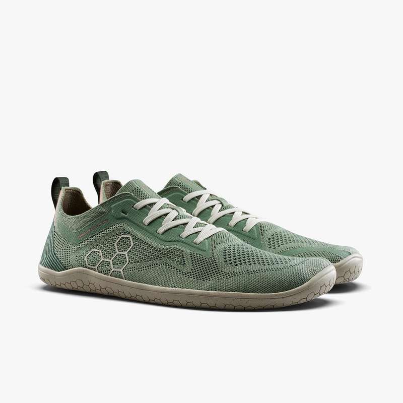 Vivobarefoot Primus Lite Knit Natural Mens Dusty Green
