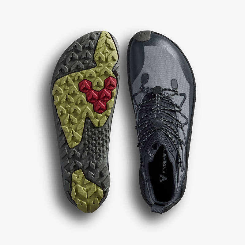 Vivobarefoot Primus Trail Flow Mid Mens Dark Shadow