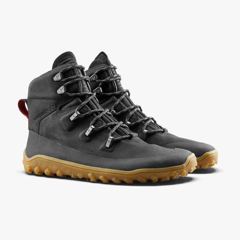 Vivobarefoot Tracker Leather AT Mens Obsidian