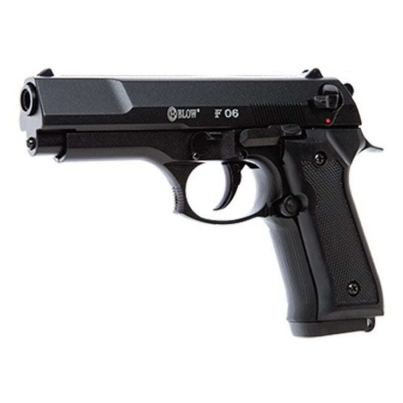 BLOW F06 BLACK BLANK GUN + 10 BLANKS + HOLSTER