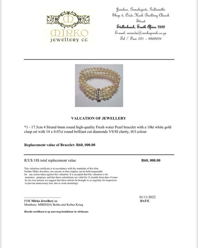 18ct Pearl and Diamond Bracelet