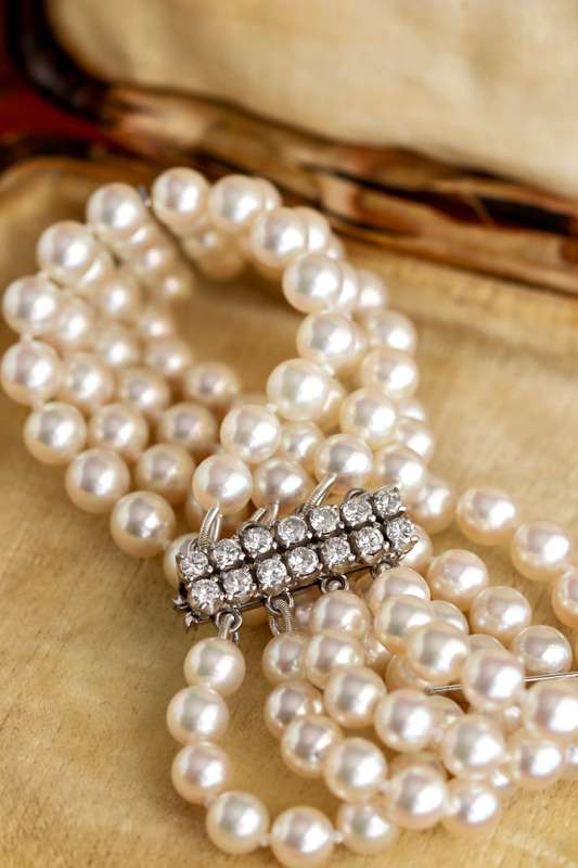 18ct Pearl and Diamond Bracelet