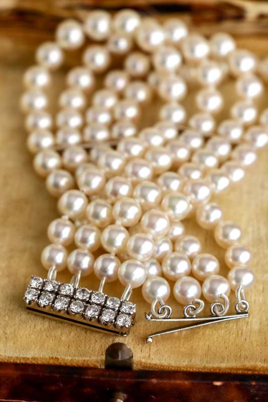 18ct Pearl and Diamond Bracelet