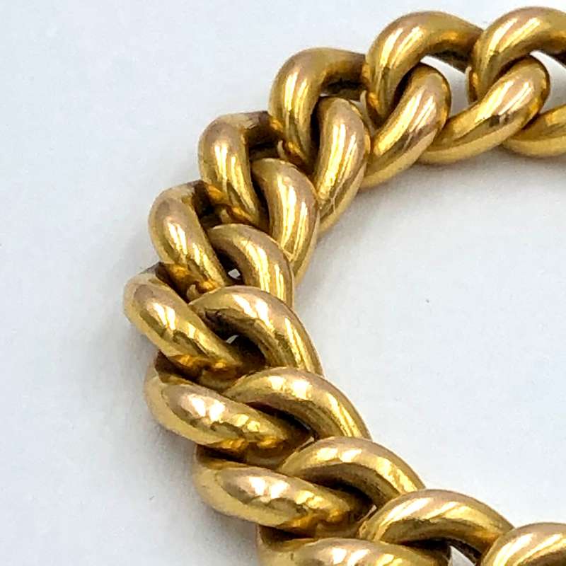Antique French Gold "Gourmette" Bracelet