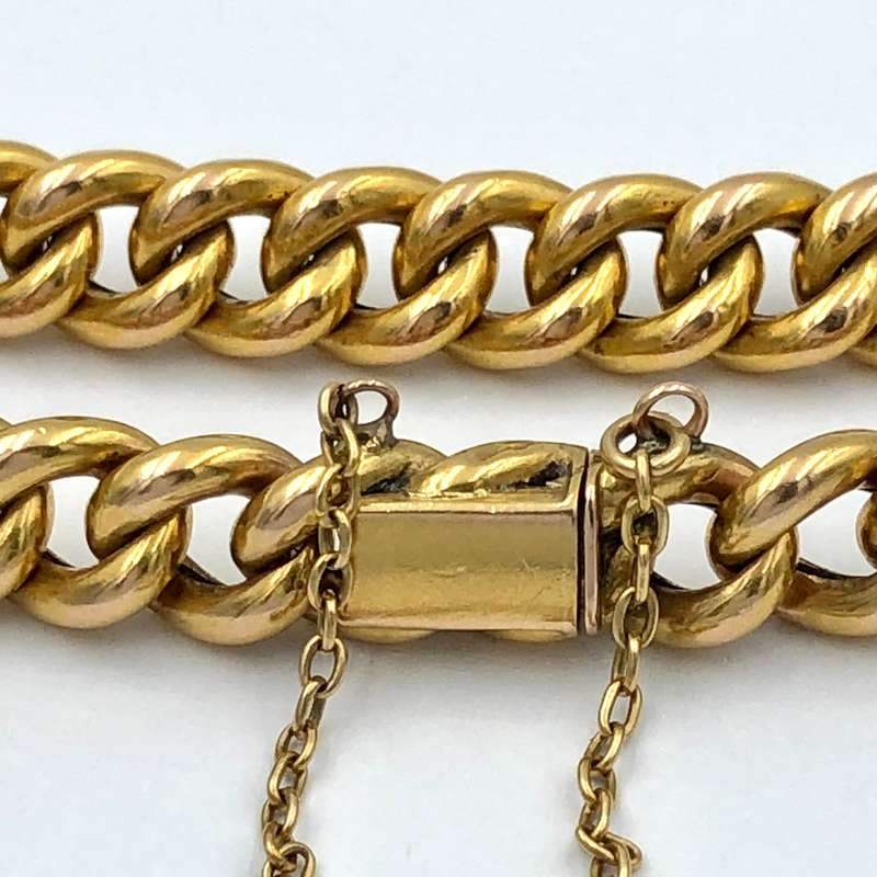 Antique French Gold "Gourmette" Bracelet