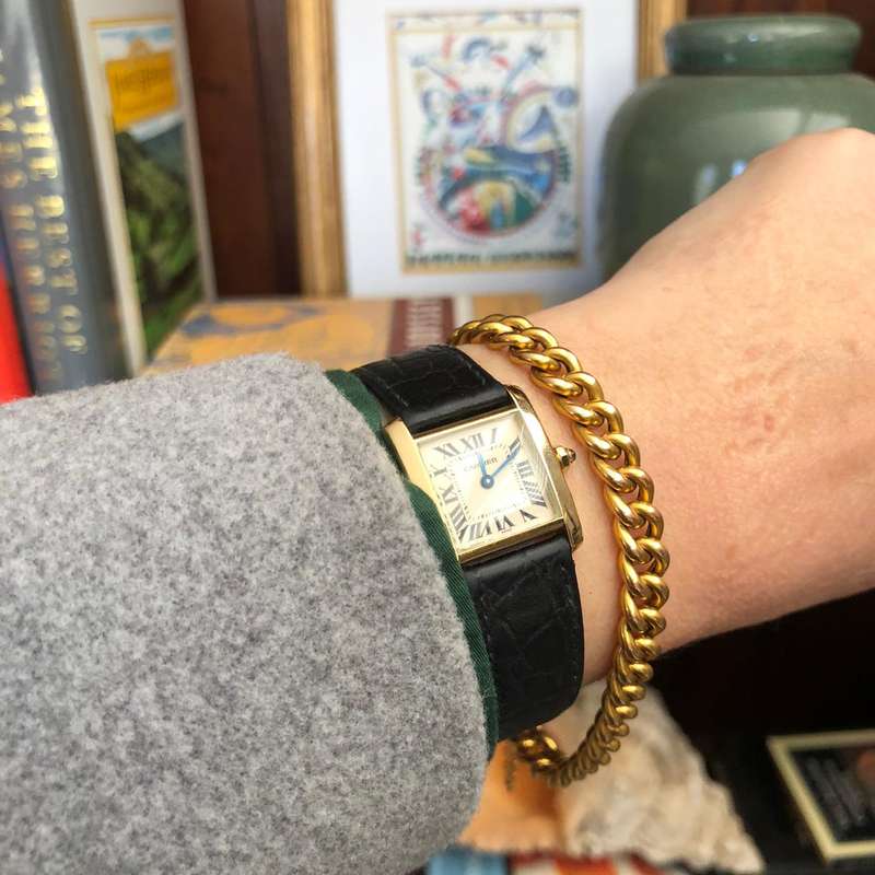 Antique French Gold "Gourmette" Bracelet