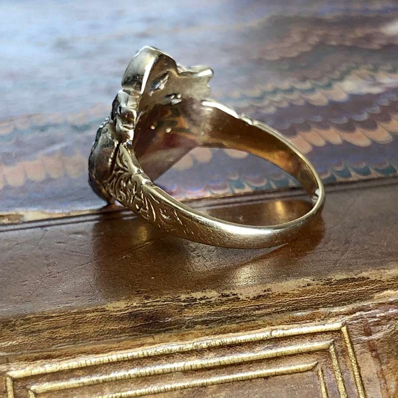 Antique Victorian Diamond Heart Ring