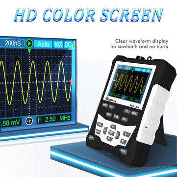 FREE SHIPPING MUSTOOL MDS120M Professional Digital Oscilloscope 120MHz Analog Bandwidth 500MS/s S...