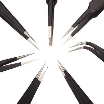 FREE SHIPPING! **SALE** ONLYOU ESD 7pcs BGA Precision Tweezer Set Anti Static Twe... - Brown Switch