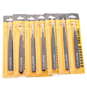 FREE SHIPPING! **SALE** ONLYOU ESD 7pcs BGA Precision Tweezer Set Anti Static Twe... - Brown Switch