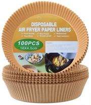 Casey Disposable Air Fryer Paper Liner Brown 100 Sheets- Keeps Air Fryer Clean, Parchment Paper f...