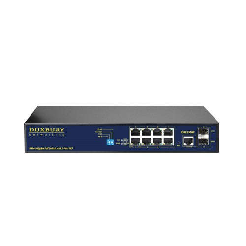 Duxbury AI 10 Port Layer 2 Managed GbE PoE Switch