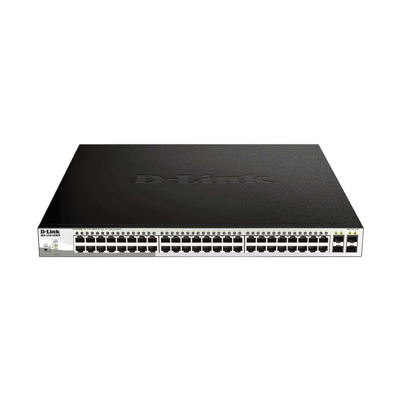D-LINK 52 PORT SMART MANAGED POE SWITCH - 48X 1GBE PORTS 4X 1GBPS SFP PORTS 740W POE BUDGET RACKM...