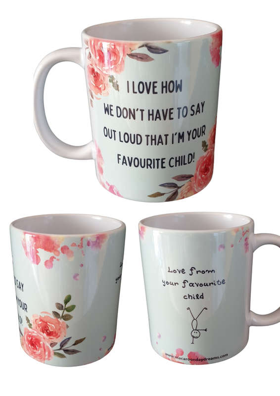 Favourite Child 325ml Cheeky Mom Mug in Gift Box