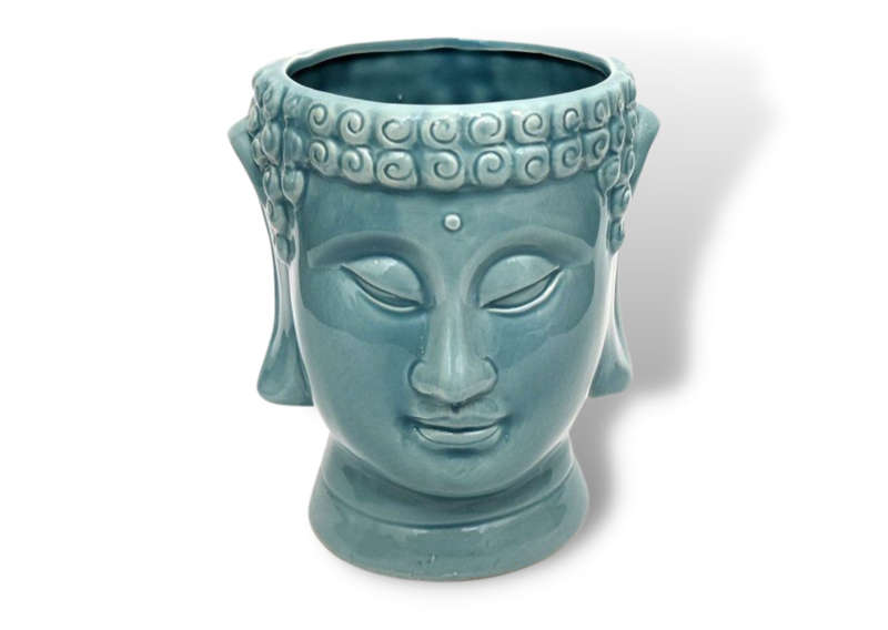 Ceramic Buddha Head Planter
