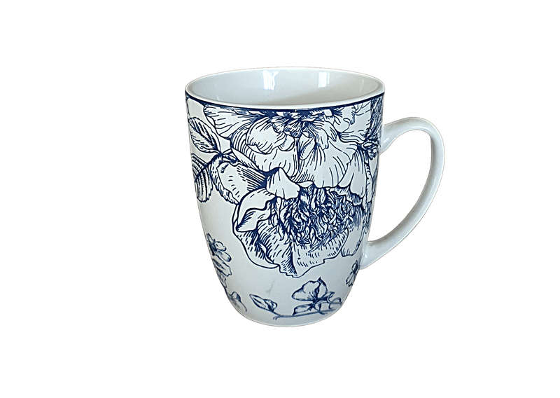 Floral Delft Inspired Mug