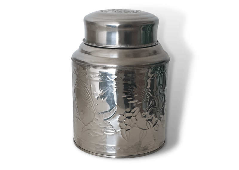 Large Metal Tea Canister