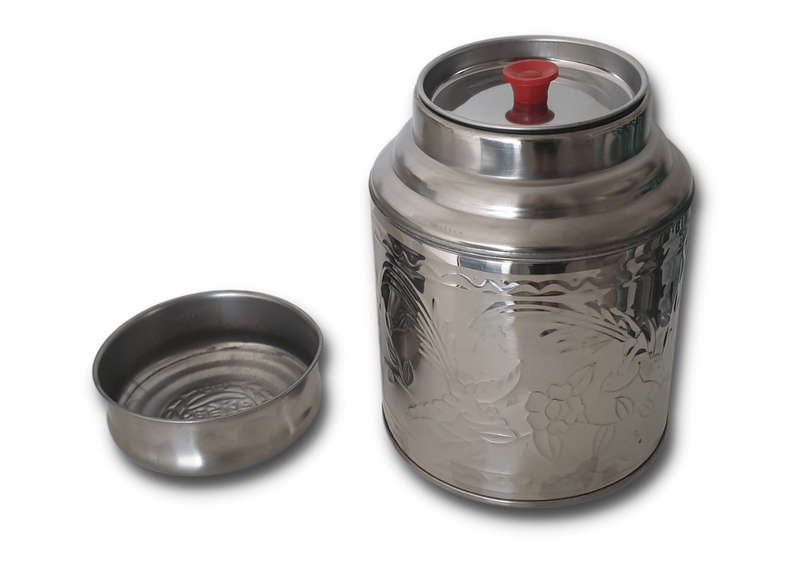 Large Metal Tea Canister