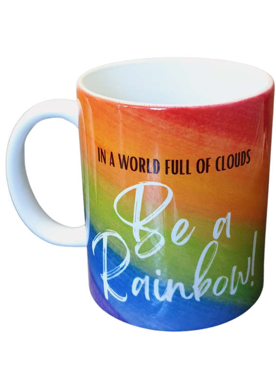 Be a Rainbow 325ml Motivational Mug in Gift Box