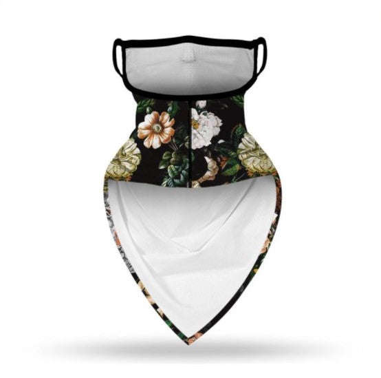 Floral Face Covering/Neck Scarf
