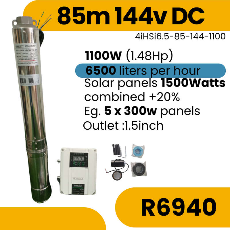 85m 144V DC Solar Borehole Pump